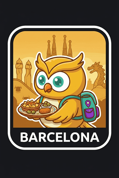 Barcelona city sticker